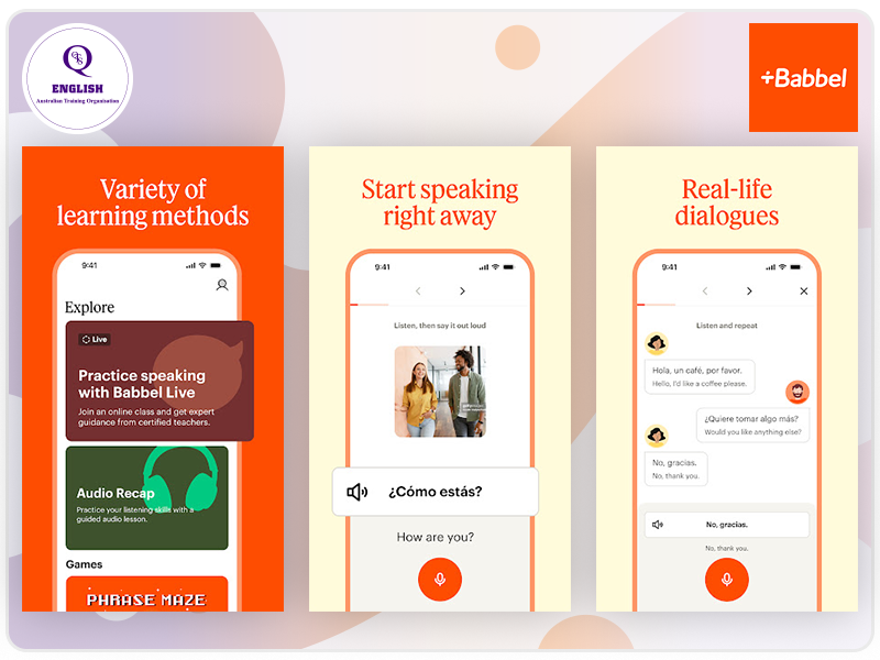 Babbel - App học tiếng Anh online với tình huống thực tế