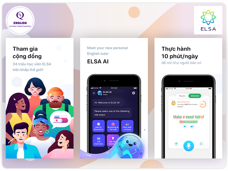 ELSA Speak - Phần mềm học phát âm tiếng Anh như người bản xứ