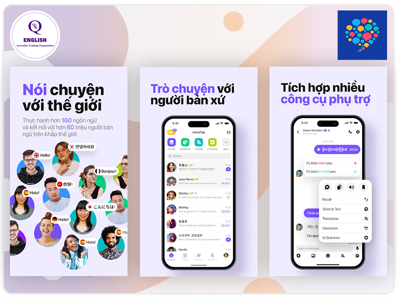 HelloTalk - App học tiếng Anh qua tương tác trực tuyến