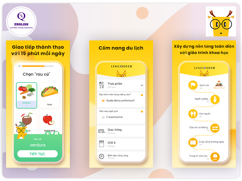 LingoDeer - Phần mềm học tiếng Anh toàn diện 4 kỹ năng