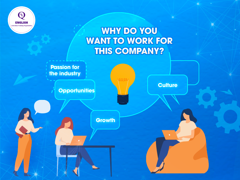 Why do you want to work here? (Tại sao bạn muốn làm việc ở đây?)