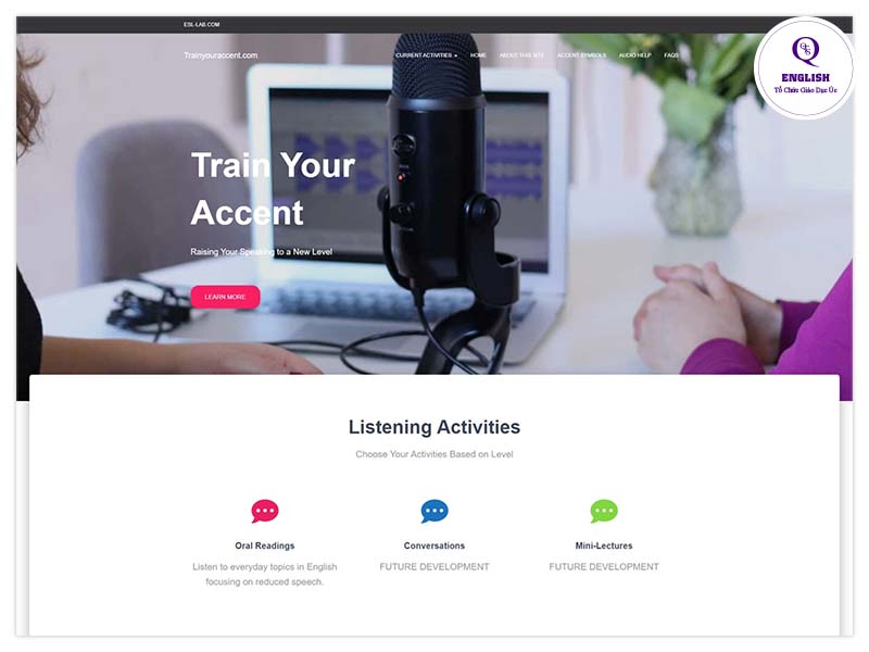 website train your accent