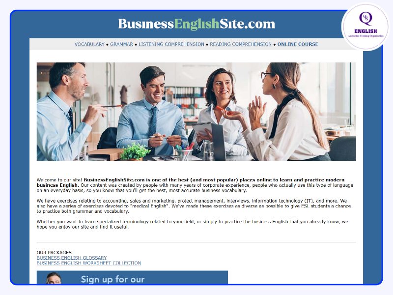 Business English Site