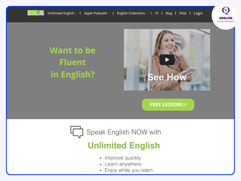 ESLPod - Podcast luyện nghe tiếng Anh