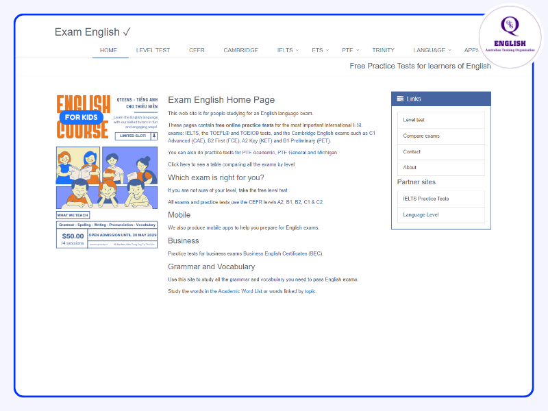 Exam English