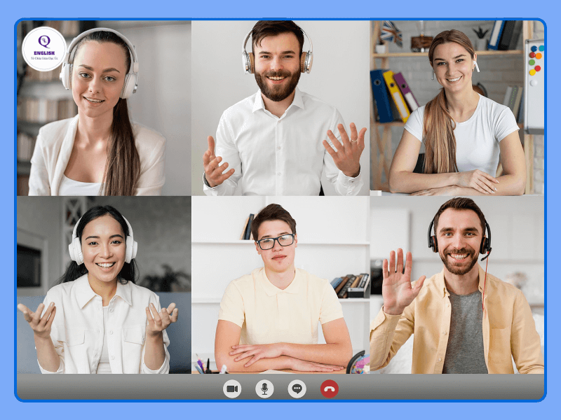 Lớp học Live Tutoring giao tiếp không giới hạn cùng giáo viên bản xứ tại QTS English