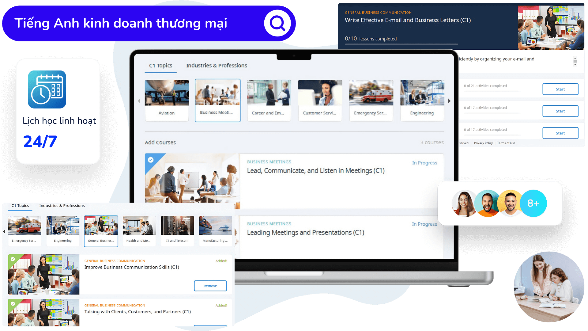 Khóa học tiếng Anh chuyên ngành kinh doanh thương mại