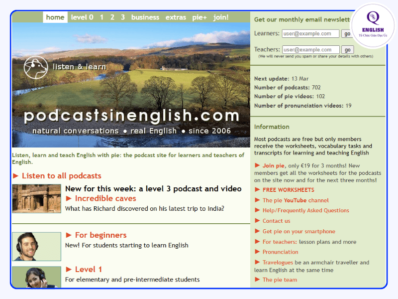 Podcasts in English