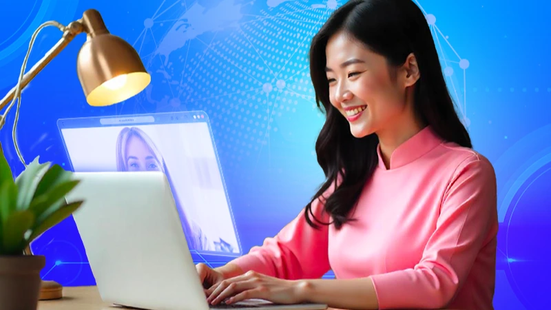 Học viên học tiếng Anh online