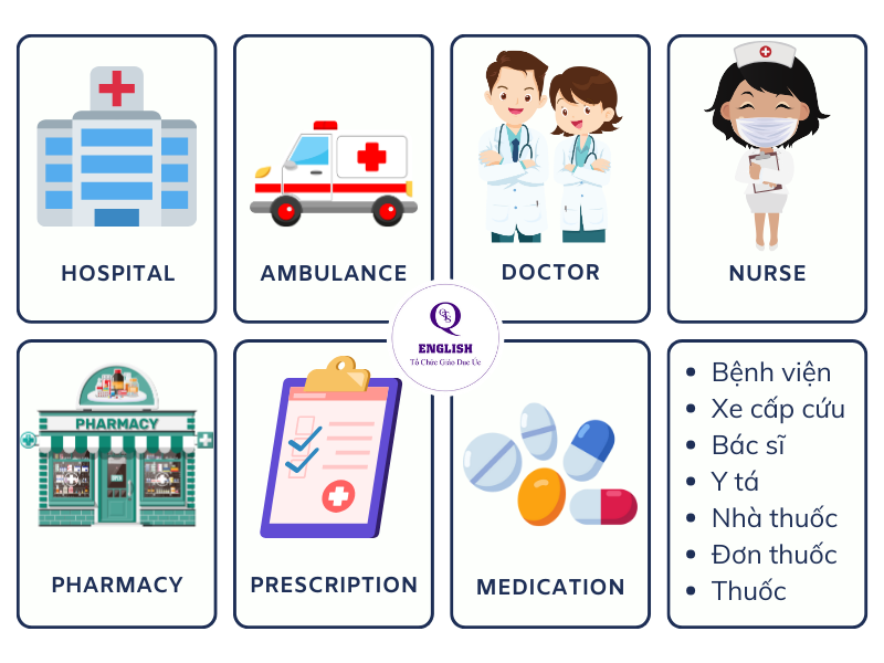Từ vựng tiếng anh ngành y phổ biến