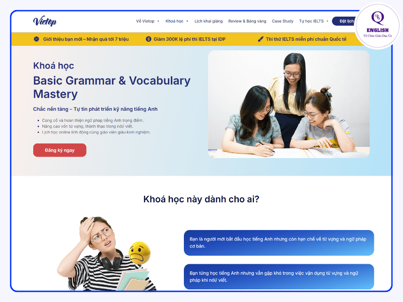 Trung tâm Anh ngữ Vietop English