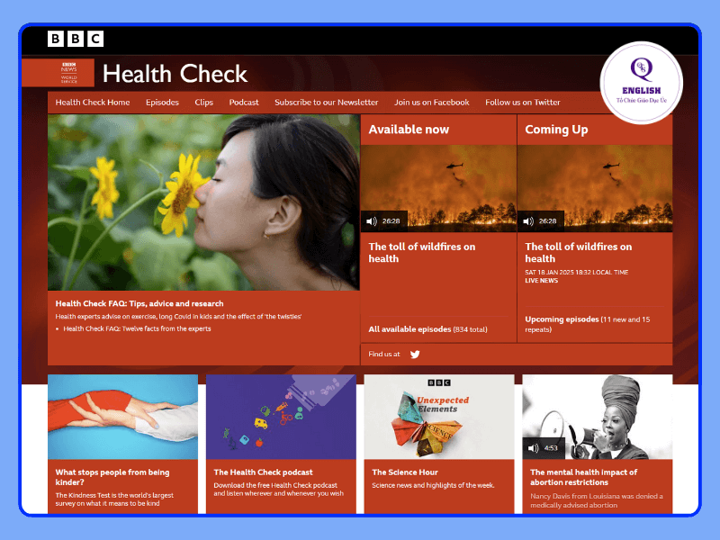 BBC Worldservice – Chọn nghe “Health Check”