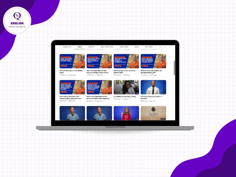 học qua kênh youtube lĩnh vực y học
